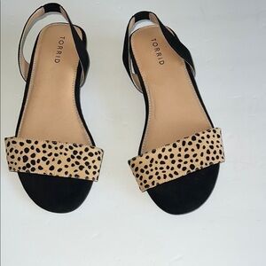 Torrid Black and Tan Women's Sandals